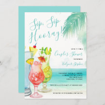 Sip Sip Hooray Tropical Cocktails Couple's Shower