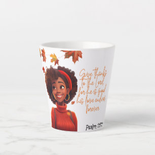 Sip, Smile, and Reflect: Fall, Faith, and Coffee  Latte Mug
