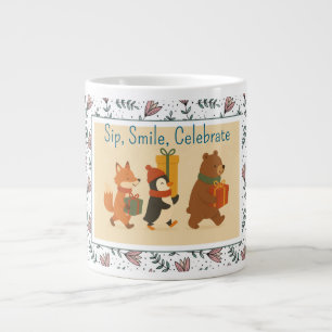 Sip Smile Celebrate With Friends Large Coffee Mug