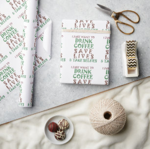 Sip, Snap, Save: Coffee Enthusiast's Collection Wrapping Paper