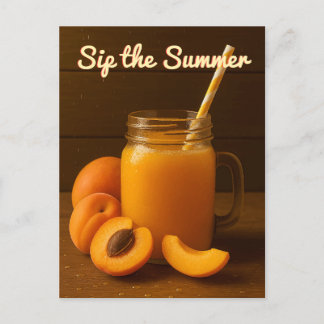 Sip the Summer – Apricot Juice Postcard