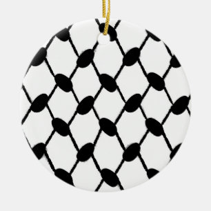 sipmlist keffiyeh ceramic tree decoration