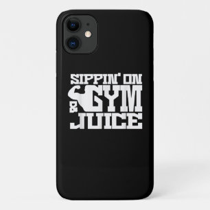 Sippin On Gym- Juice - Mens Workout Shirts Funny iPhone 11 Case