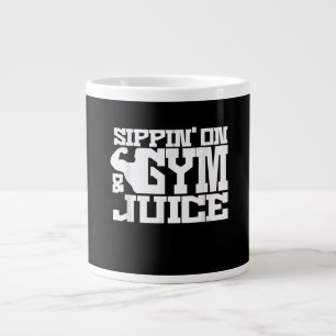 Sippin On Gym- Juice - Mens Workout Shirts Funny Large Coffee Mug