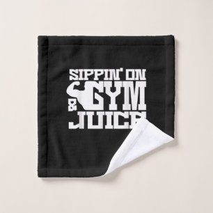 Sippin On Gym- Juice - Mens Workout Shirts Funny Wash Cloth