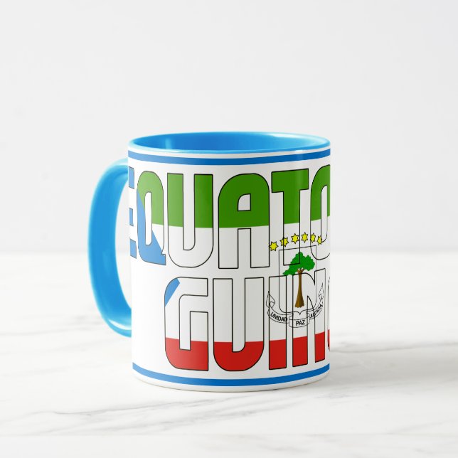 "Sippin' with Equatorial Guinea" Patriotic Coffee Mug (Front Left)
