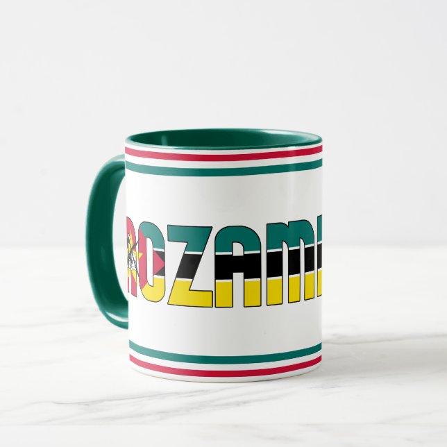 "Sippin' with Mozambique" Patriotic Coffee Mug (Front Left)