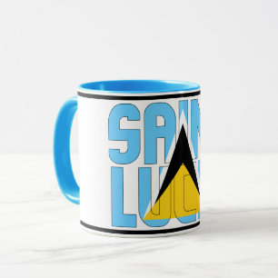 "Sippin' with Saint Lucia" Patriotic Coffee Mug