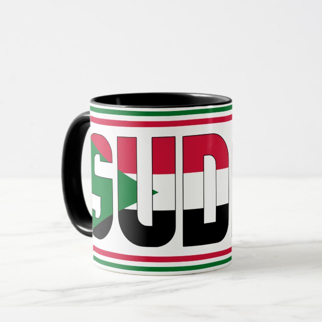 Sippin' with Sudan Patriotic Coffee Mug (Front Left)