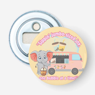 Sipping jumbo sized joy , one bubble at time bottle opener