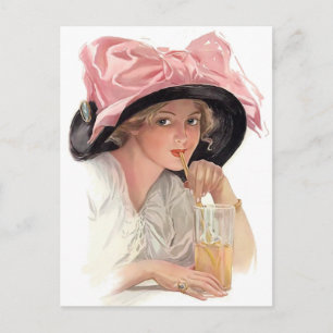 Sipping Soda Postcard