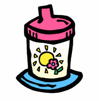 sippy cup standing photo sculpture