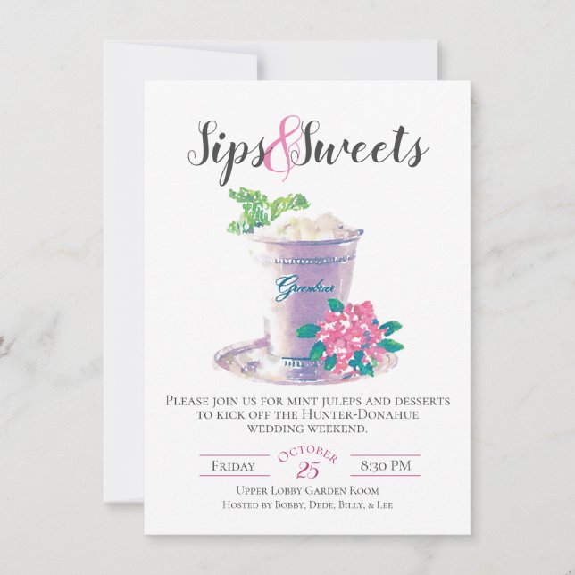 Sips & Sweets Invitation (Front)