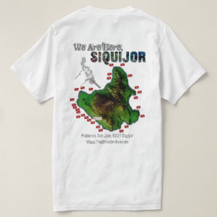 Siquijor Map[Back Print Only] T-Shirt