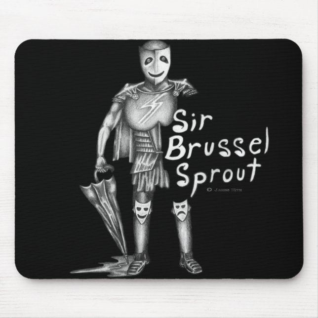 Sir Brussel Sprout Mouse Mat (Front)