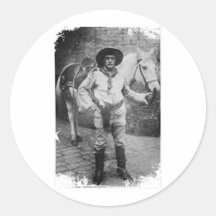 Sir Cave Classic Round Sticker