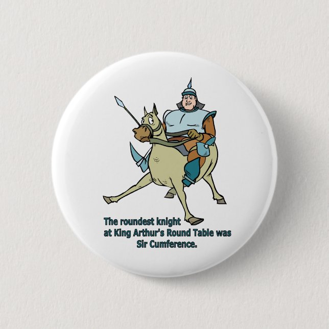 Sir Cumference 6 Cm Round Badge (Front)