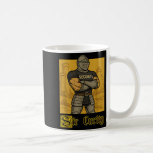 Sir Curity Funny Security Pun Knight Mediaeval Mem Coffee Mug
