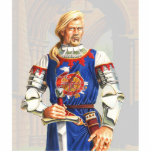 Sir Dinadan stand up Standing Photo Sculpture<br><div class="desc">Sir Dinadan always weighed the odds of victory before a fight. He was also a great sport. At a joust with Lancelot, Dinadan ended up being dragged off into the forest after being unhorsed and was dressed up as a woman to the delight of the crowd. Does this sound like...</div>