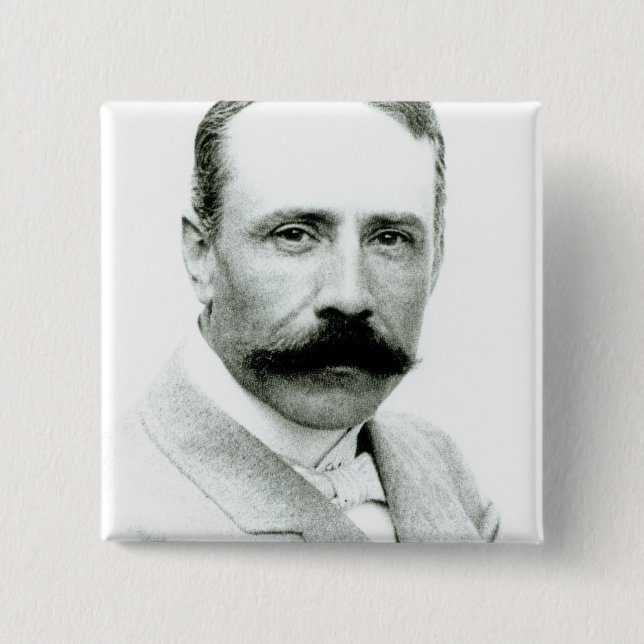 Sir Edward Elgar 15 Cm Square Badge (Front)