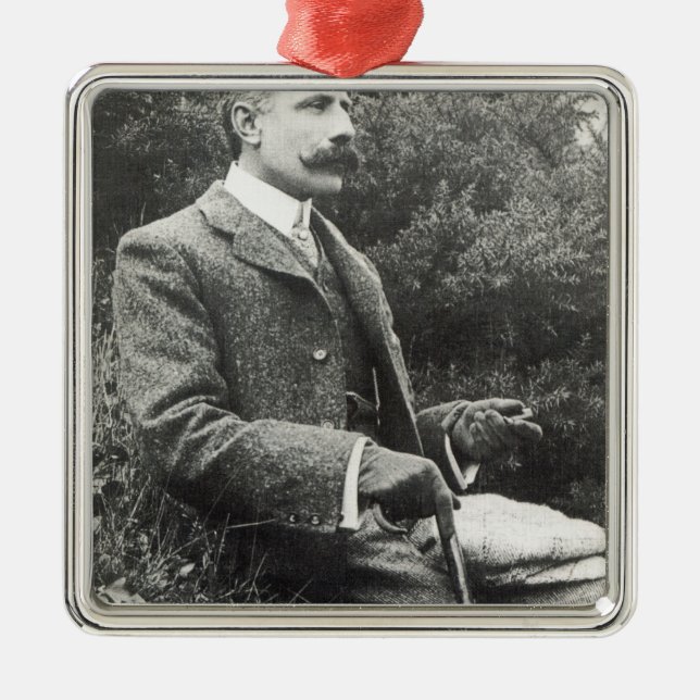 Sir Edward Elgar Metal Tree Decoration (Front)