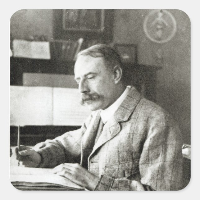 Sir Edward Elgar Square Sticker (Front)