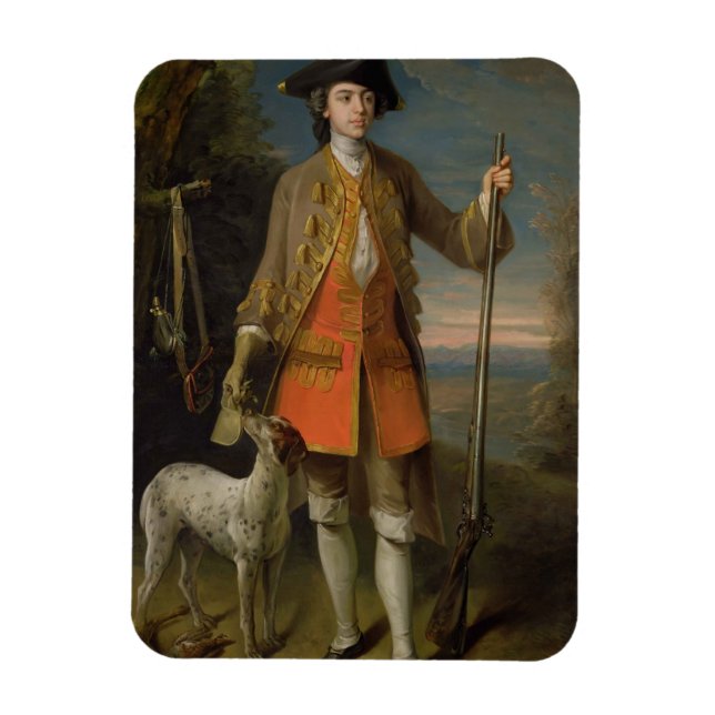 Sir Edward Hales, 1744 (oil on canvas) Magnet (Vertical)