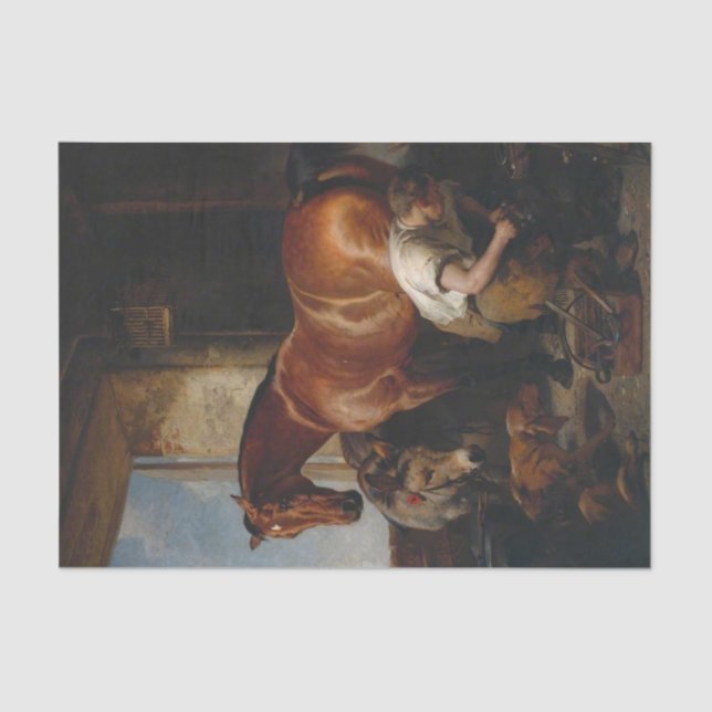 Sir Edwin Henry Landseer | Shoeing Tissue Paper (Front)