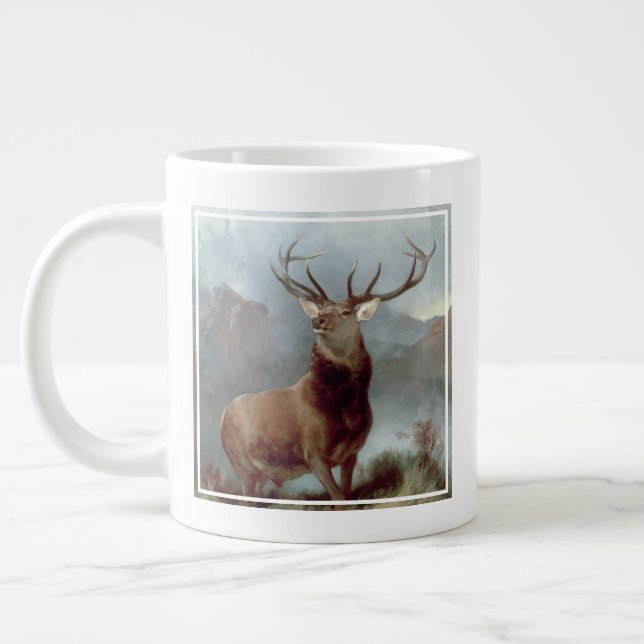 Sir Edwin Landseer | Monarch of the Glen, 1851 Large Coffee Mug (Left)