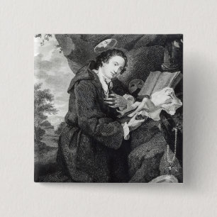 Sir Francis Dashwood  worshipping Venus 15 Cm Square Badge