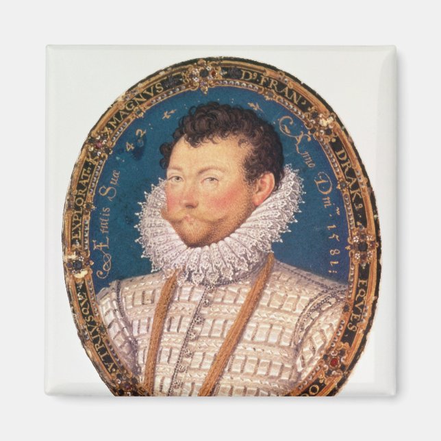 Sir Francis Drake, 1581 Magnet (Front)