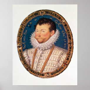 Sir Francis Drake, 1581 Poster