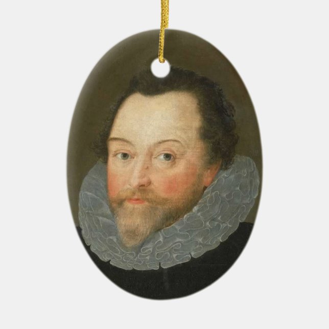 Sir Francis Drake Ceramic Tree Decoration (Front)