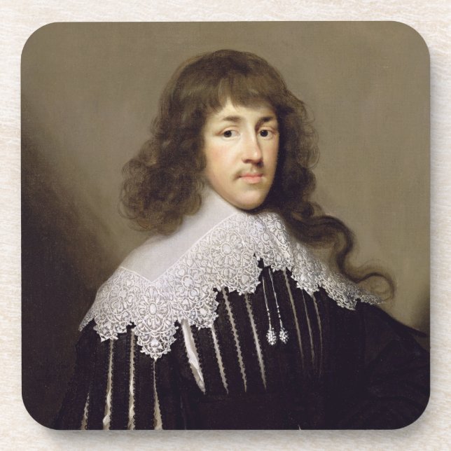 Sir Francis Godolphin, 1633 (oil on canvas) Coaster (Front)
