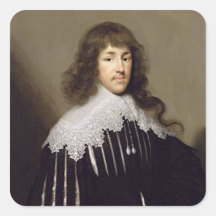 Sir Francis Godolphin, 1633 (oil on canvas) Square Sticker