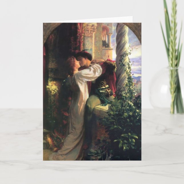 Sir Frank Dicksee, Romeo and Juliet Greeting Card (Front)