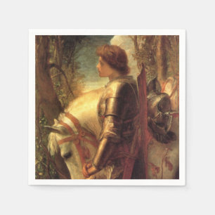 Sir Galahad (Arthurian Knight of the Round Table) Napkin