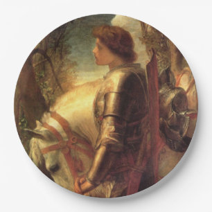 Sir Galahad (Arthurian Knight of the Round Table) Paper Plate