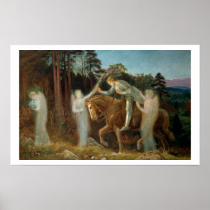 Sir Galahad, c.1894 (oil on canvas) Poster