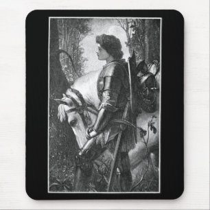 Sir Galahad - G.F. Watts Engraved by H.W. Peckwell Mouse Mat