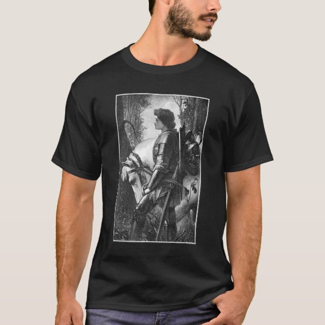 Sir Galahad - G.F. Watts Engraved by H.W. Peckwell T-Shirt (Front)