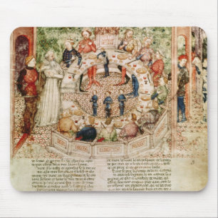 Sir Galahad is Welcomed to the Round Table Mouse Mat