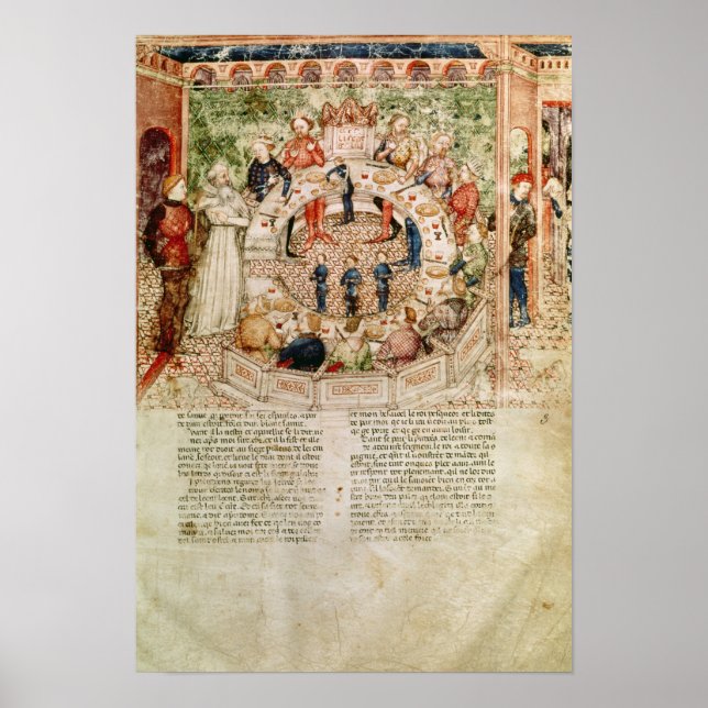 Sir Galahad is Welcomed to the Round Table Poster (Front)