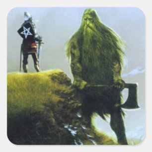 Sir Gawain and the Green Knight Square Sticker
