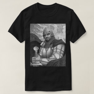 Sir Gawain in Black and White T-Shirt