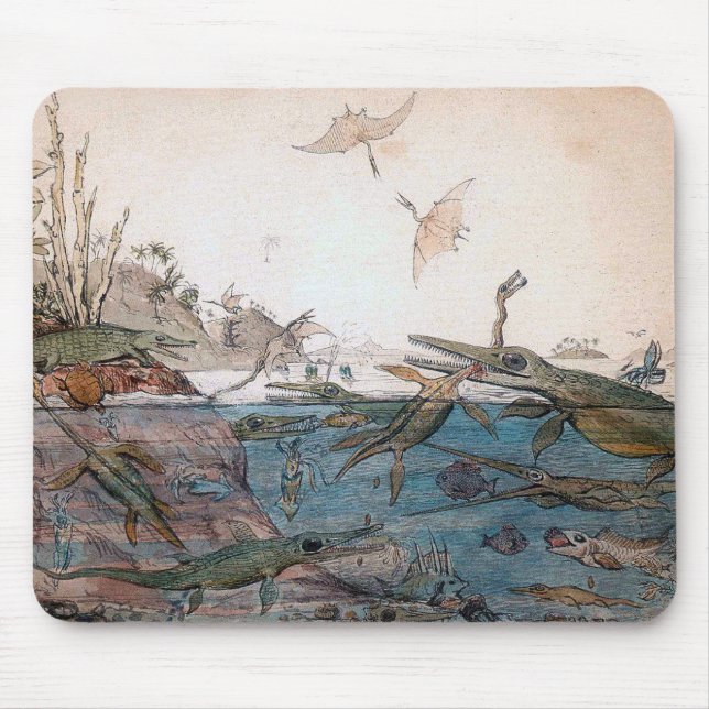 Sir Henry Thomas De la Beche " Duria Antiquior " Mouse Mat (Front)