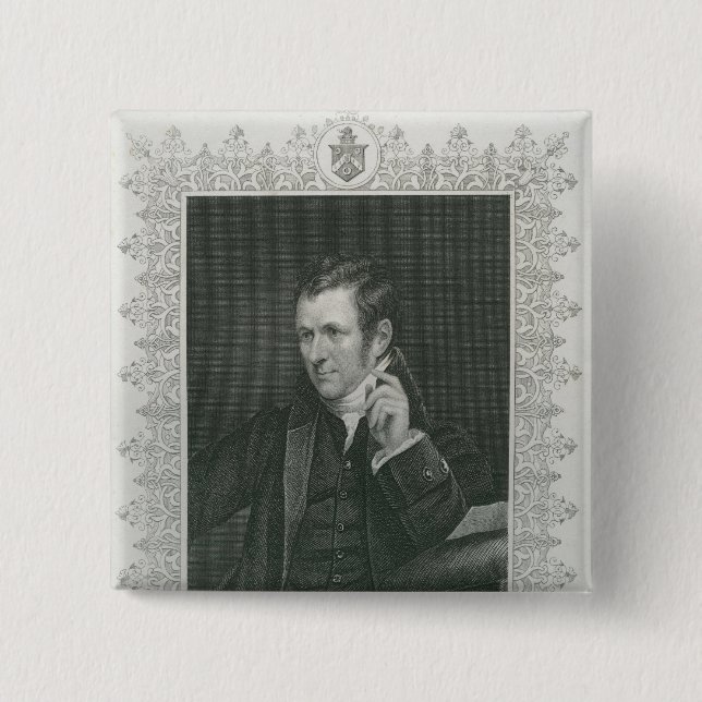 Sir Humphry Davy 15 Cm Square Badge (Front)