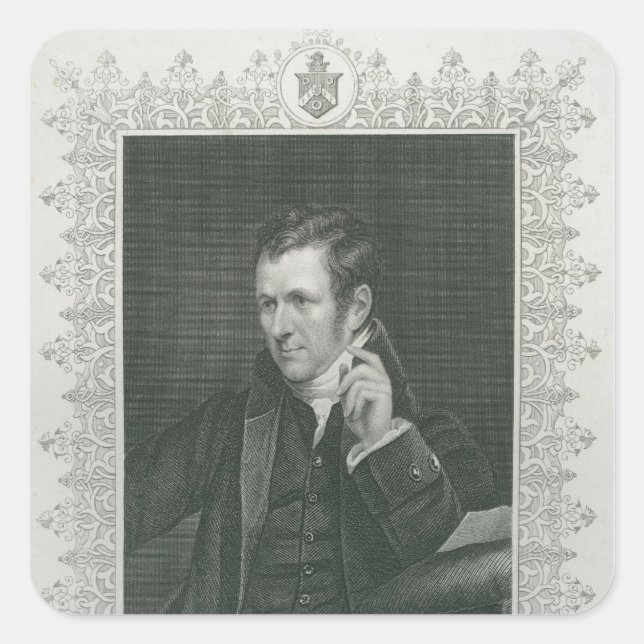 Sir Humphry Davy Square Sticker (Front)