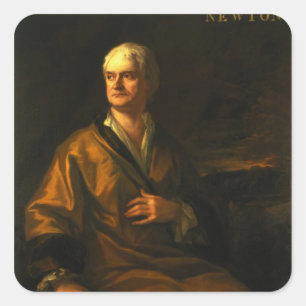 Sir Isaac Newton, 1710 Square Sticker
