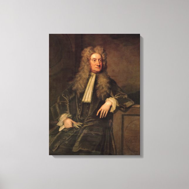 Sir Isaac Newton Canvas Print (Front)